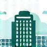 Icon representing worldwide hotel booking
