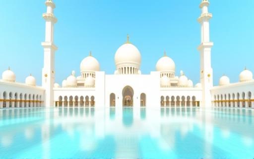Magnificent Sheikh Zayed Grand Mosque in Abu Dhabi